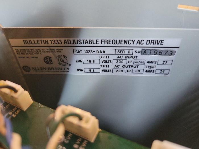 Allen Bradley 1333-DAA, Adjustable Frequency AC Drive