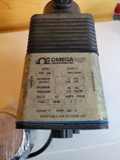 Used Omega PHP-502-G High Temp Diaphragm Pump