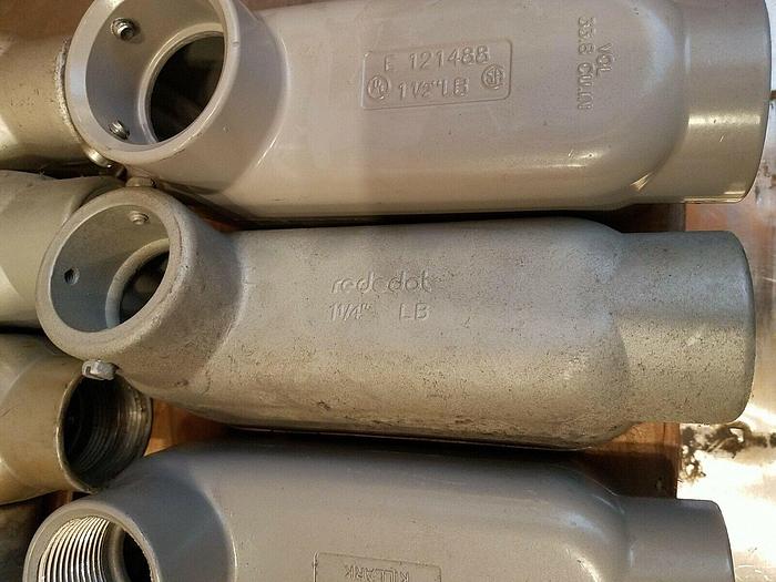 Used LB Pull Elbow Boxes - Killark RED-DOT TWOLB-5, Aluminum - Lot of 16