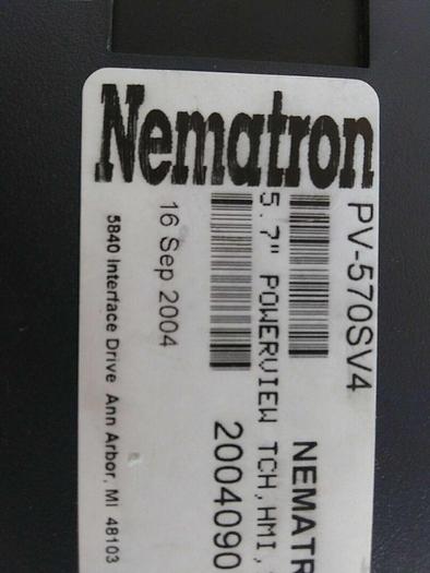 Used Nematron PV-570SV4 Operator InterfaceTESTED AS SHOWN PARTS REPAIR CORE