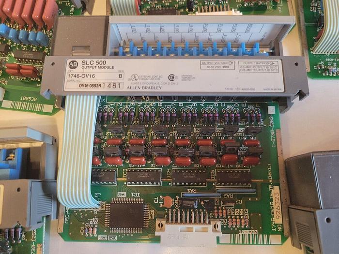 Used Allen Bradley BULK LOT - 1746-OV16, 1746-OA16, 1746-IA16 Input/Output