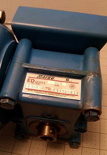 Used Reliance DC-1 TPR, 1/4 HP 90 V with Morse ED Series 13GEDF 7.5 Gear Reducer