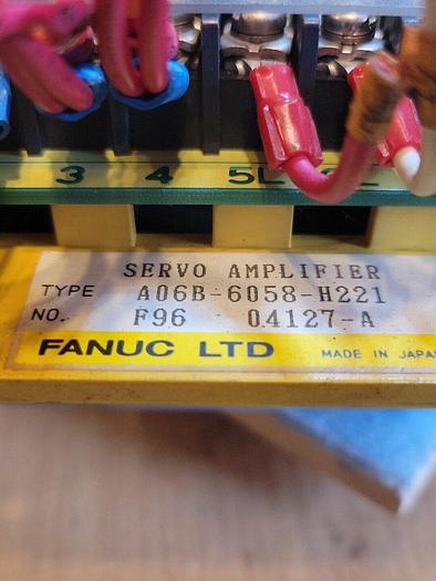 Used Fanuc A06B-6058-H221, A20B-1003-0271/03A