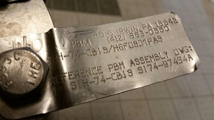 Used PBM SIH-74-CB13/H6F03D1PAS Valve / BRAY 91-0834-21320-532 / WESTLOCK BEACON