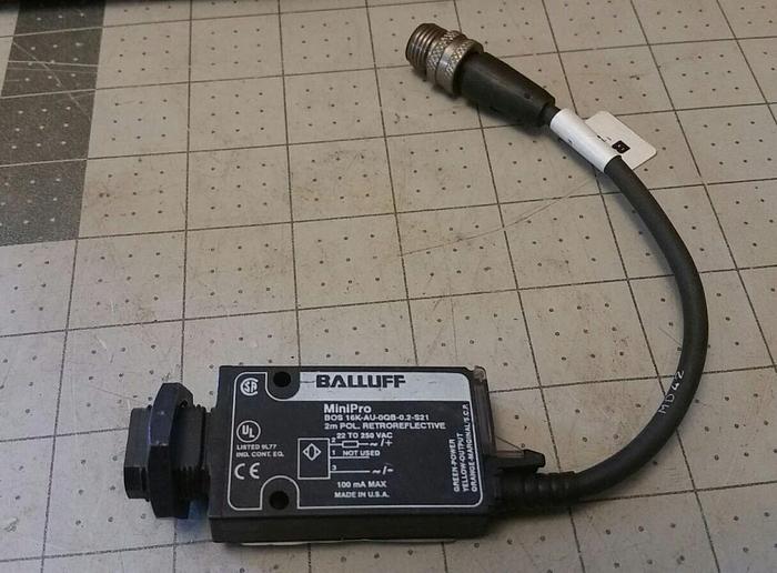 Balluff Minipro BOS 16K-AU-0QB-0.2-S21 Photoelectric Sensor Polarized