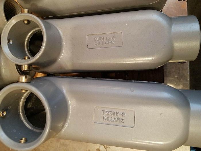 Used LB Pull Elbow Boxes - Killark RED-DOT TWOLB-5, Aluminum - Lot of 16