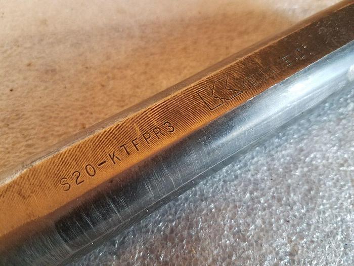 Used Kennametal S20-KTFPR3 Boring Bar, 8" OAL 6.25" Shank - Modified End