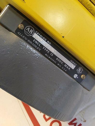 Used Allen Bradley 800P-1F2NBS Safety Switch with Verson Twin Circuit Operator...