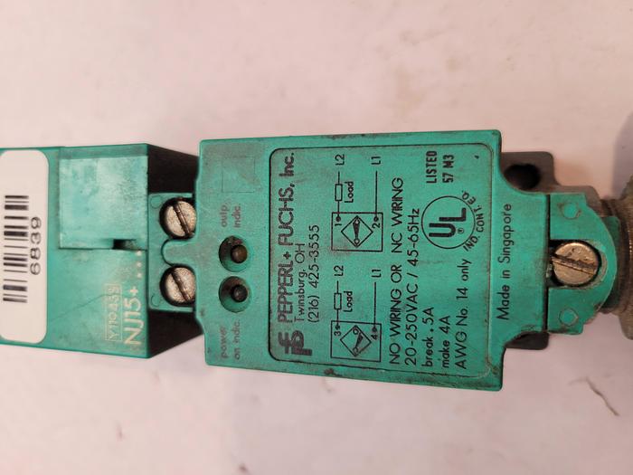 Used Pepperl-Fuchs Y12516S W, Y11943S NJ15, 08275S U4