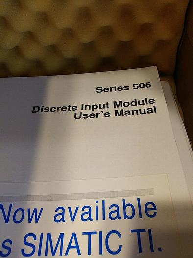 Siemens 575-2126 Series 505 Discrete Input Module with Manual
