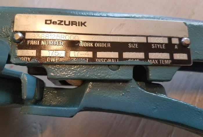 Used DeZurik 9368125R000, Size 6" BGS Style