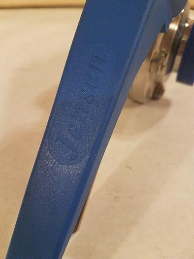 Used Jensen 316L 1 1/2" Hand Lever Butterfly Sanitart Valve, 57191 DN PN10