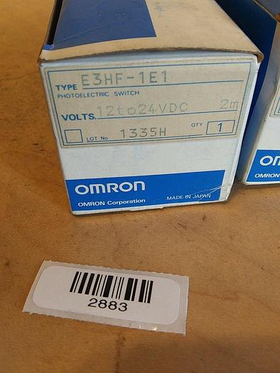 Omron E3HF-1E1 Photoelectric Switch Sets (Lot of 2)