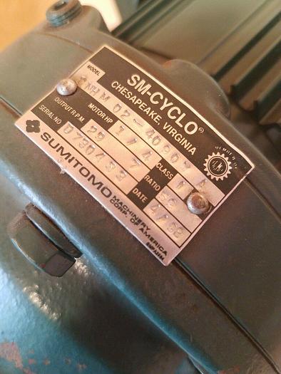 Used Sumitomo SM-CYCLO CNHM 02-4090Y A Gearmotor