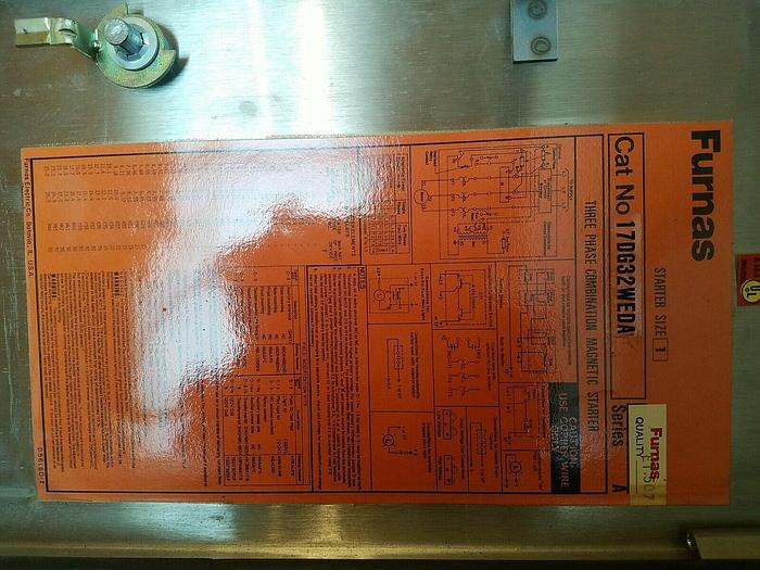 Used Furnas 17DG32WEDA 3PH Combination Magnetic Starter