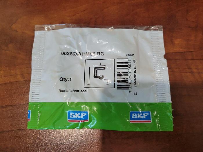 SKF 60X80X8 HMS5 RG Radial Shaft Seal 7316572035047