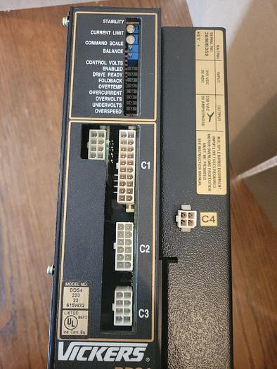 Used Vickers BDS4 220 23 615W32 Servo Drive