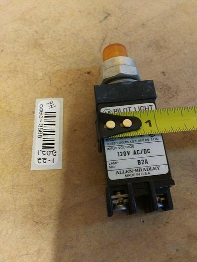Allen Bradley 800T-RS10 Pilot Light NEMA Type 4,13 Yellow Lens