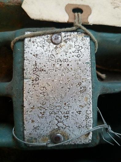 Used Demag Hoist Gearbox 3476049 - 25:1 Ratio, 1-3/8" Shaft, 3/8" Key 240V 360V