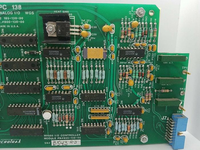 Used WEB PRINTING WPC 138 M9400 ANALOG I/O 800-138-00