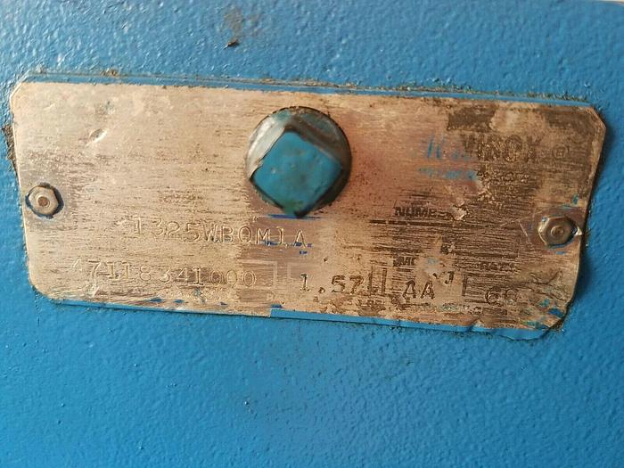 Used Falk 1325WBQM1A Worm Gear Reducer, 60:1 Ratio Hollow Shaft