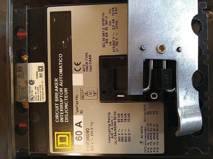 Square D PFH36060G I-Line 60amp Disconnector