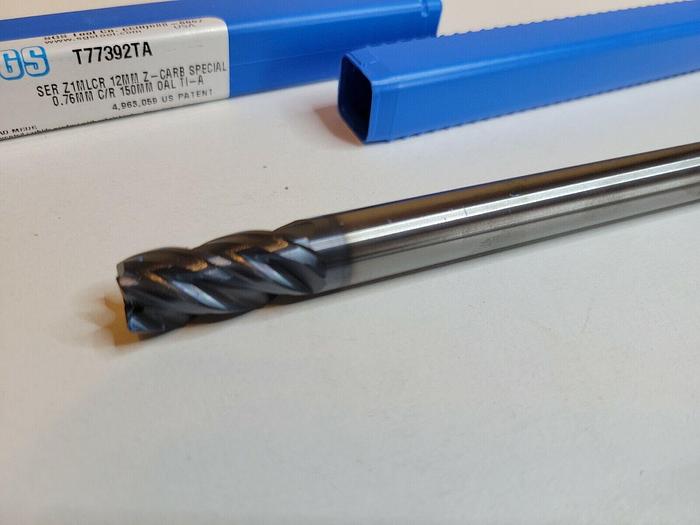 SGS T77392TA SER Z1MLCR 12MM DIA Z-CARB. 0.76MM C/R 150MM OAL, CENTER CUT