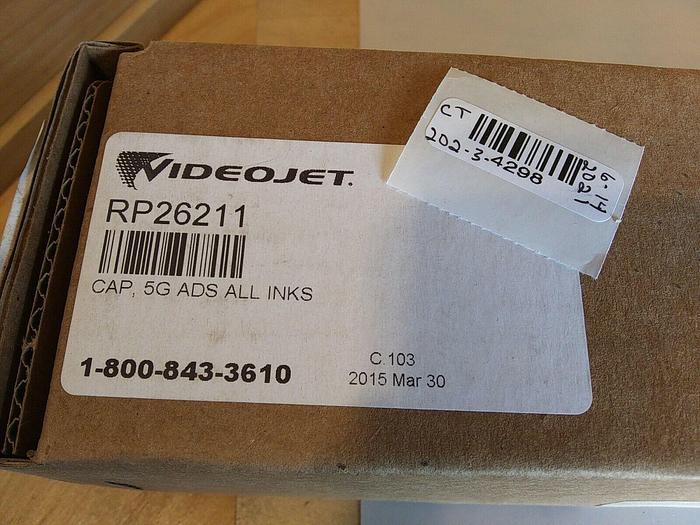 Videojet RP26211 Cap 5 Gallon ADS all Inks *factory sealed box*