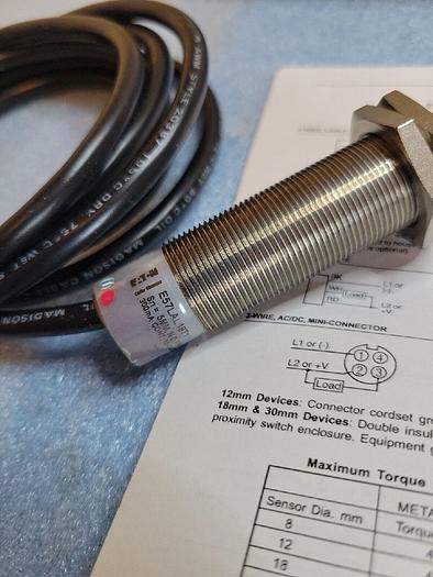 Eaton E57LAL18T111 18mm Tubular Inductive Proximity Sensor