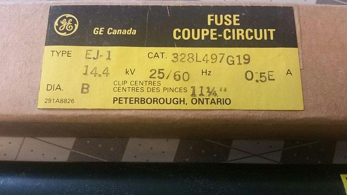 GENERAL ELECTRIC GE 328L497G19 TYPE EJ-1 0.5E AMP 14.4KV-AC FUSE - NEW