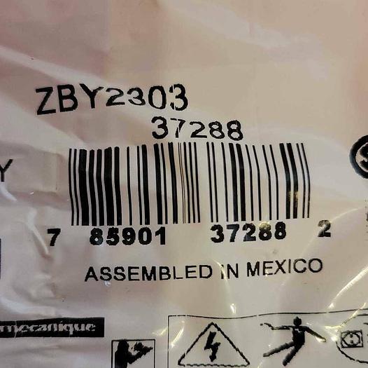 Schneider Electric ZBY2303 Automation Control Panel Nameplate Red New 785901372882