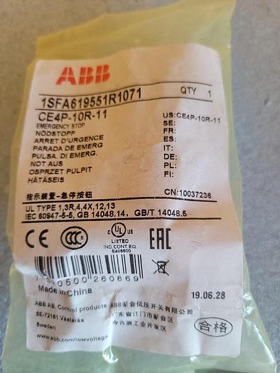 ABB CE4P-10R-11, 1SFA619551R1071 (Genuine ABB) Emergency Stop 7320500260869