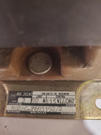 Used Allen-Bradley 202AC-F693192/2