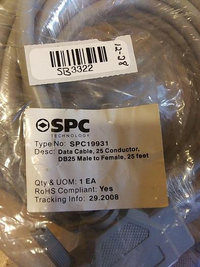 SPC Technology SPC19931 Male to Female Data Cable. 25ft. 25pin (Lot of 2)