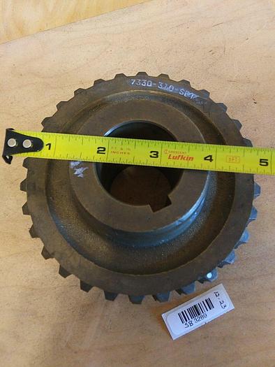 7330-310-SET Brass Worm Gear *30 Tooth *1.625 Bore *0.375 Key *2.625 Bore Depth