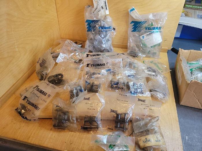 Used Tsubaki Bulk Lot Of Tsubaki Offset / Connecting Link - 60 pcs +