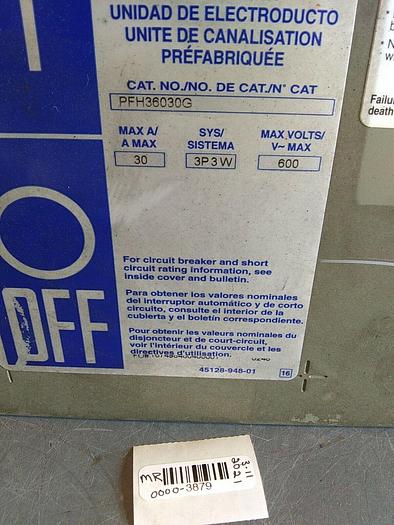 Used Square D PFH36030G I-Line 30amp Busway Disconnector Unit