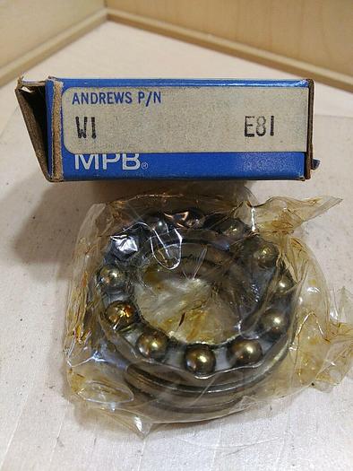 Andrews W1 Ball Thrust Bearing E81