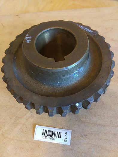 7330-310-SET Brass Worm Gear *30 Tooth *1.625 Bore *0.375 Key *2.625 Bore Depth