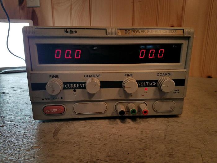 Used Nuline DC Power Supply CED938 - Tested to 24V - Working Condition
