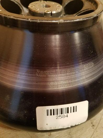 Used TWO Sorvall SS-34 8-Place Fixed Angle Rotors w/ ONE Lid - USED UNTESTED