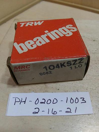 MRC 104KSZZ Sealed Ball Bearing
