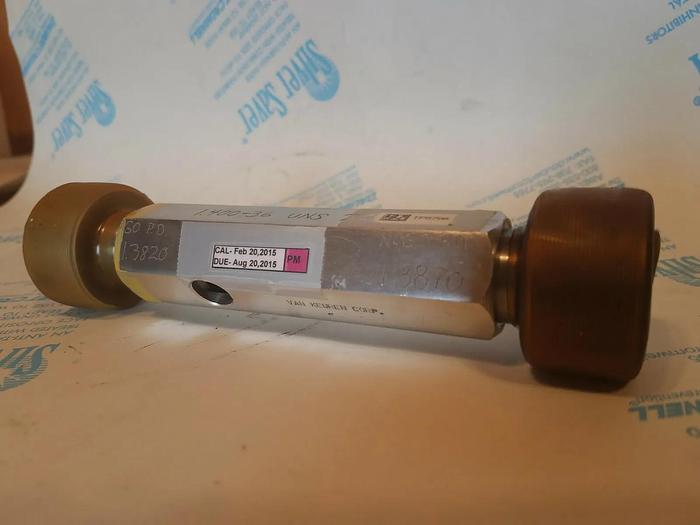 Used Van Keuren Go No Go 1.3820 To 1.3870