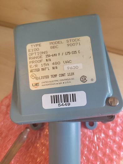 United Electric E100 Model 8BC 90071, 350-640° F