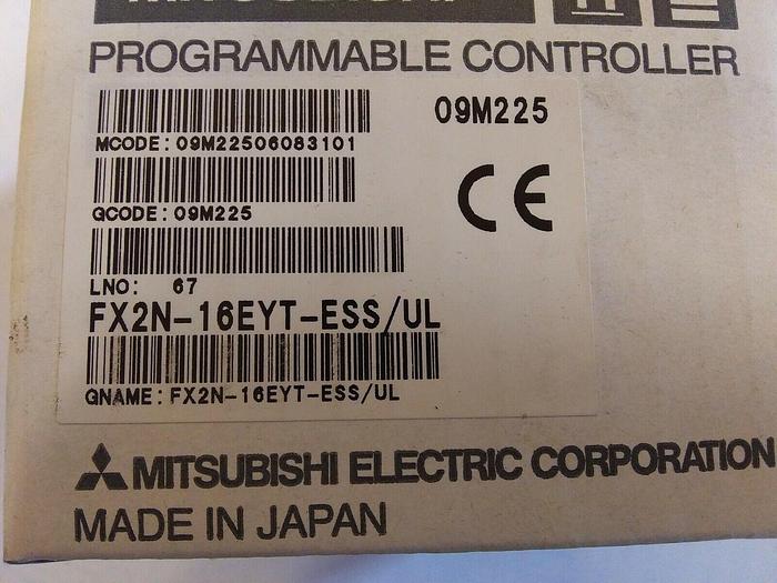 Used Mitsubishi FX2N-16EYT-ESS/UL Programmable Controller