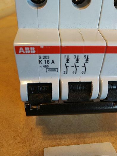 ABB S203 K 16 A Circuit Breaker 277/480VAC