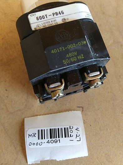 Allen Bradley 800T-PB46 Push Button. No Lens