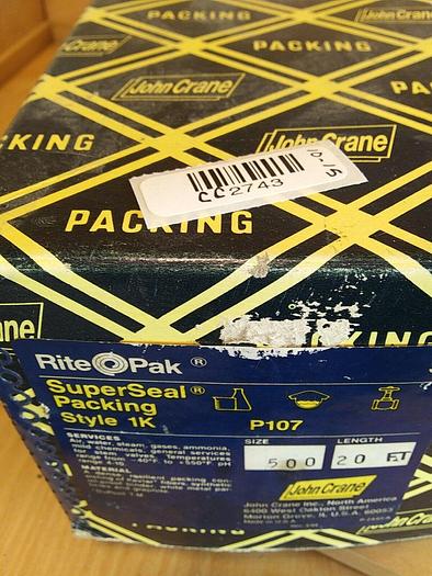 John Crane Super Seal Packing Style 1K. Size 500 *Length 20ft *Rite Pak