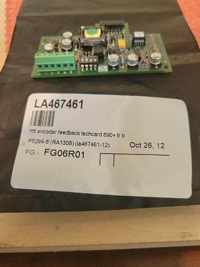 Parker LA467461, FG06R01 Encoder Feedback Techcard