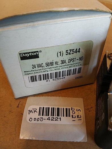 Dayton 5Z544 Power Relay 24VAC 30amp DPST